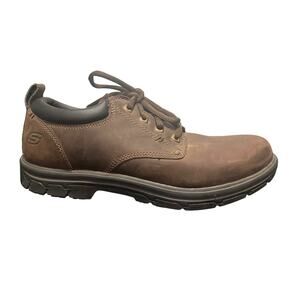 MEN\'S SIZE 10 SKECHERS SHANK BROWN SUEDE ANKLE WORK HIKING BOOTS LEATHER UPPER Amazon.com | Skechers Work Vostok-Loughor WP Men main image 4